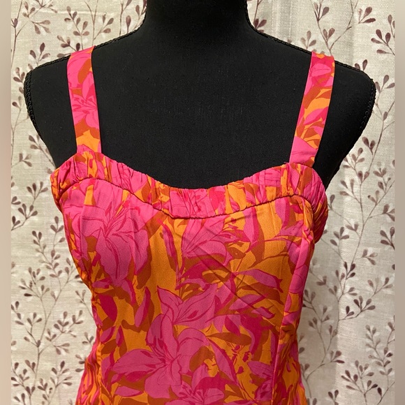 New York & Company - Tropical-Print Sleeveless Midi Dress (NWT) - Picture 3 of 10